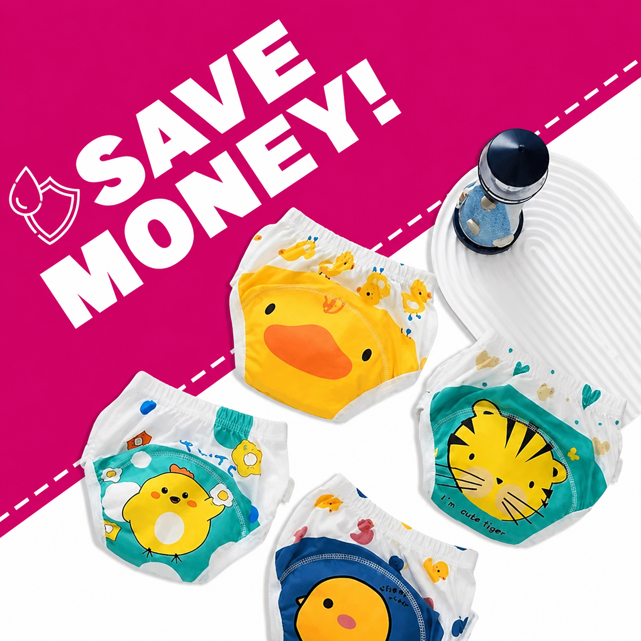 Kids Reusable Baby Diaper & Training Pants